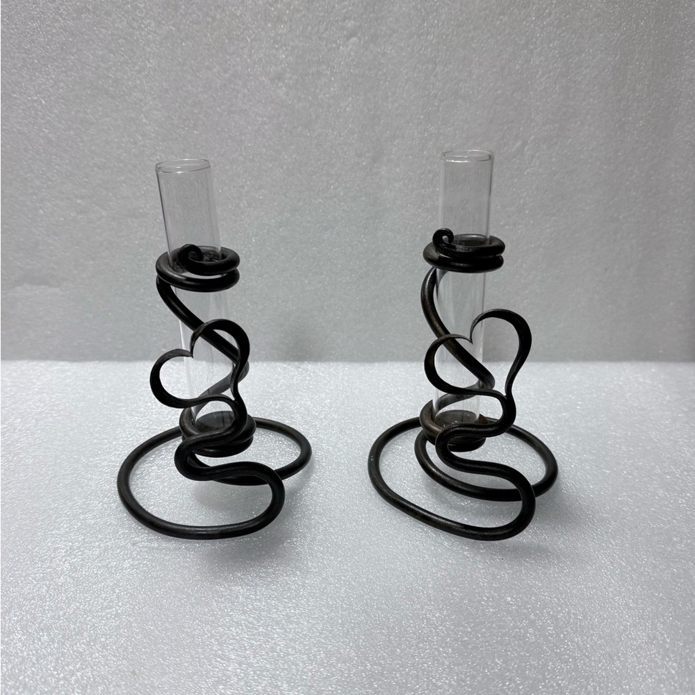 Heart Bud Vase hand-forged